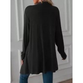 Fall Solid Color Long Sleeve Cardigan