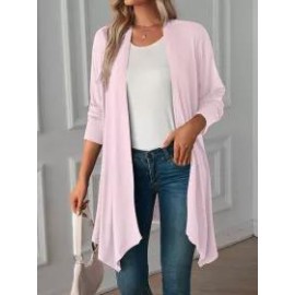 Fall Solid Color Long Sleeve Cardigan