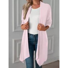 Fall Solid Color Long Sleeve Cardigan