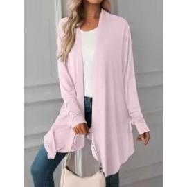 Fall Solid Color Long Sleeve Cardigan