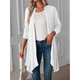 Fall Solid Color Long Sleeve Cardigan