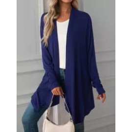 Fall Solid Color Long Sleeve Cardigan