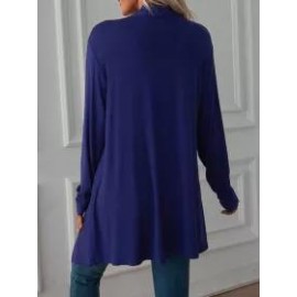 Fall Solid Color Long Sleeve Cardigan