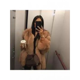Fashion Faux Fur Long Sleeve Coats