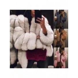 Fashion Faux Fur Long Sleeve Coats