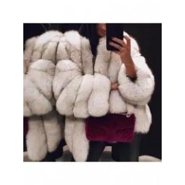 Fashion Faux Fur Long Sleeve Coats
