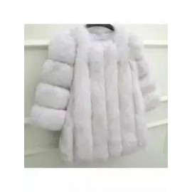 Fashion Faux Fur Long Sleeve Coats