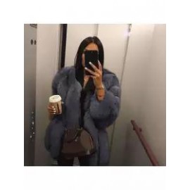 Fashion Faux Fur Long Sleeve Coats
