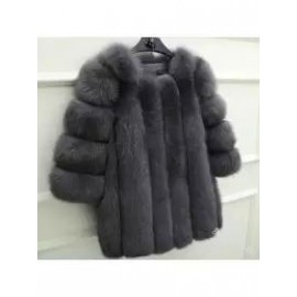 Fashion Faux Fur Long Sleeve Coats