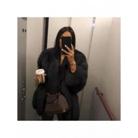 Fashion Faux Fur Long Sleeve Coats