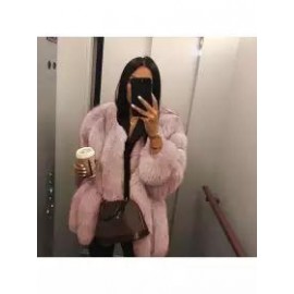 Fashion Faux Fur Long Sleeve Coats
