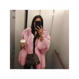 Fashion Faux Fur Long Sleeve Coats