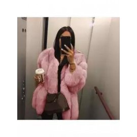 Fashion Faux Fur Long Sleeve Coats