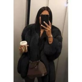 Fashion Faux Fur Long Sleeve Coats