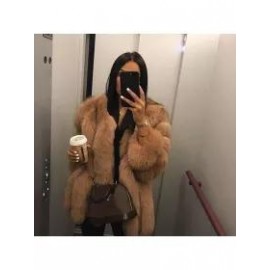 Fashion Faux Fur Long Sleeve Coats