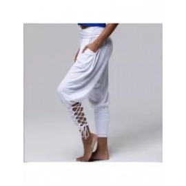 Casual Solid Color High Waist Pocket Pants
