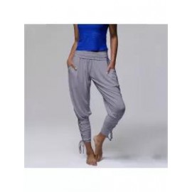 Casual Solid Color High Waist Pocket Pants