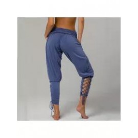 Casual Solid Color High Waist Pocket Pants