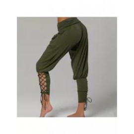 Casual Solid Color High Waist Pocket Pants