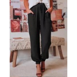 Casual Comfort Drawstring Harem Pants