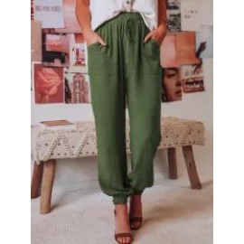 Casual Comfort Drawstring Harem Pants