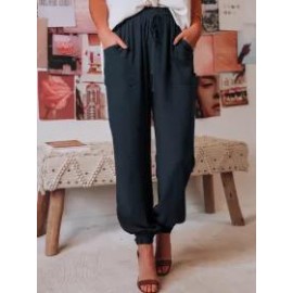 Casual Comfort Drawstring Harem Pants