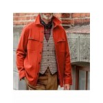 Men's Retro Single-breasted Warm Jacket
