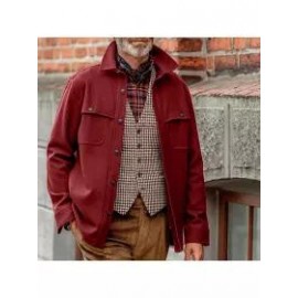 Men's Retro Single-breasted Warm Jacket