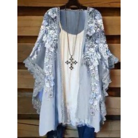 Chiffon Print Cardigan