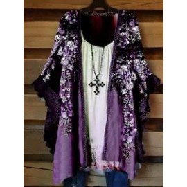 Chiffon Print Cardigan