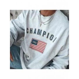 Champion Printed Crew Neck Sweatshirt