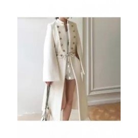 Double Breasted Stand Collar Coat