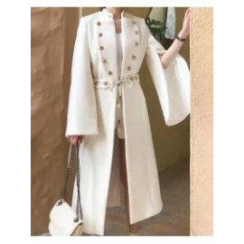 Double Breasted Stand Collar Coat