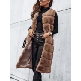 Autumn and Winter Fur Vest Coat