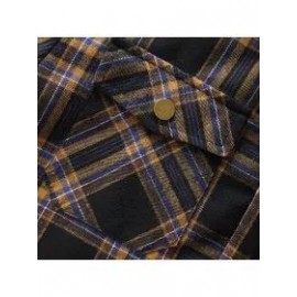 Mens Plaid Thick Plush Casual Jacket