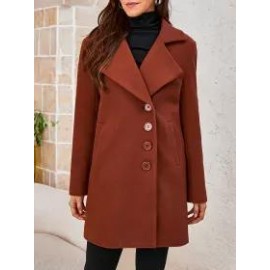 Women's Solid Color Coat