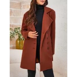 Women's Solid Color Coat