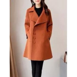 Women's Solid Color Coat
