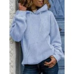 Casual Loose Solid Hoodie