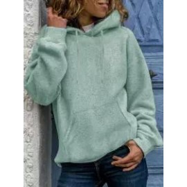 Casual Loose Solid Hoodie