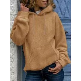 Casual Loose Solid Hoodie