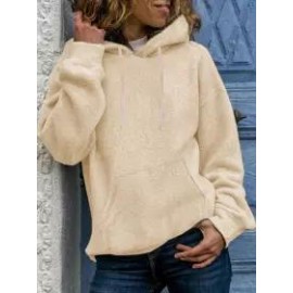 Casual Loose Solid Hoodie