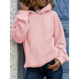 Casual Loose Solid Hoodie