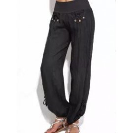 Fashionable High-waisted Pants
