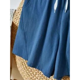 Womens casual denim shorts