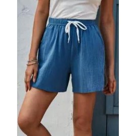 Womens casual denim shorts
