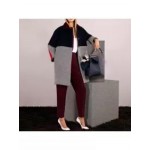 Fashion All-match Print Woolen Coat