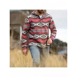 Mens Vintage Print Casual Sweatshirt