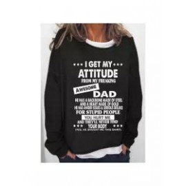 I Get My Attitude From Awesome Dad Women Sweatshirts