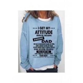 I Get My Attitude From Awesome Dad Women Sweatshirts